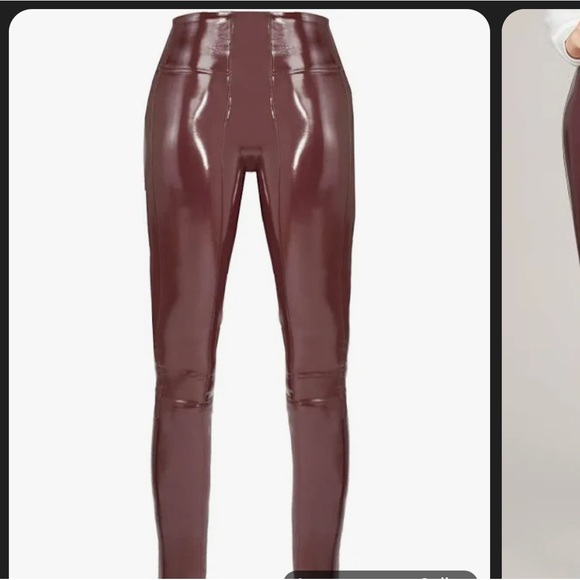 SPANX Women's Faux Leather Leggings NWT - Picture 3 of 4